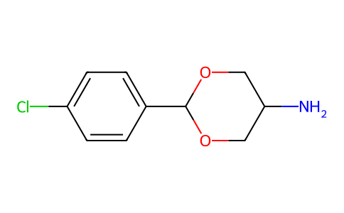 m-Dioxan-5-amine, 2-(p-chlorophenyl)- 73987-05-0
